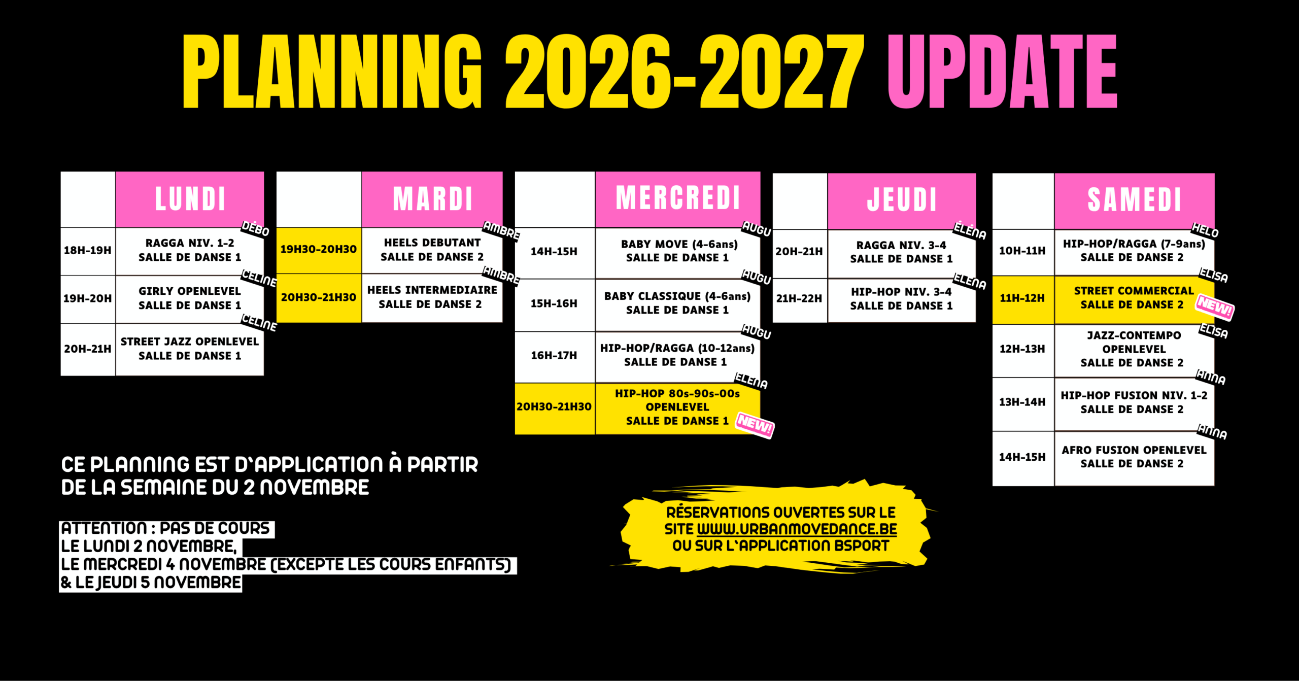 PLANNING 2026-2027